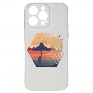 Kryt Západ slunce bílý pro iPhone 14 Pro Max