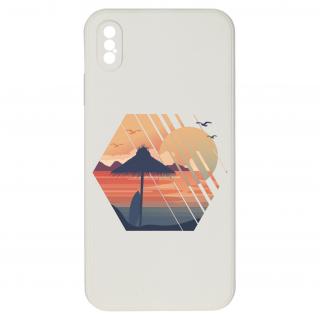 Kryt Západ slunce bílý pro iPhone XS Max