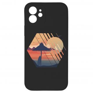 Kryt Západ slunce černý pro iPhone 12