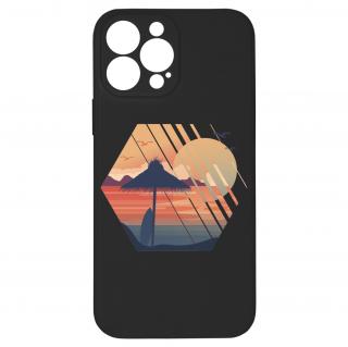 Kryt Západ slunce černý pro iPhone 13 Pro Max