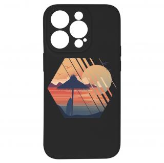 Kryt Západ slunce černý pro iPhone 14 Pro