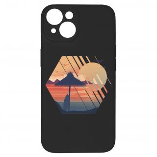 Kryt Západ slunce černý pro iPhone 15