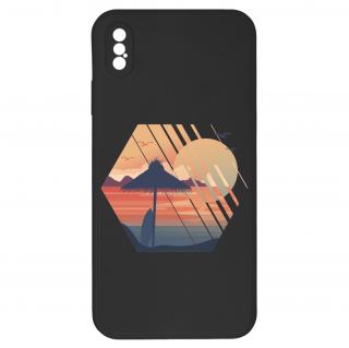 Kryt Západ slunce černý pro iPhone XS Max