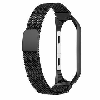 Milánský tah magnetické zapínání Mi Band 3/4 Pro Přístroj: Xiaomi Mi band 3/4, Barva: Černá
