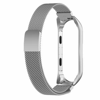 Milánský tah magnetické zapínání Mi Band 3/4 Pro Přístroj: Xiaomi Mi band 3/4, Barva: Stříbrná