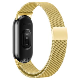 Milánský tah magnetické zapínání Mi band 8/9 Pro Přístroj: Xiaomi Mi Band 8/9, Barva: Zlatá