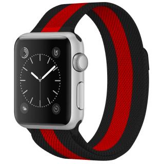 Milánský tah magnetický pro Apple Watch 42/44/45/49mm Barevná varianta: Černo-Červená