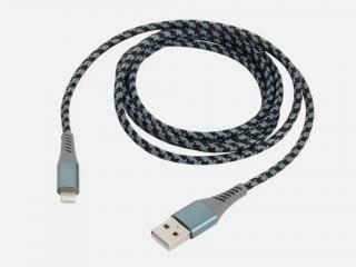 Nabíjecí a datový kabel Lightning Barva: Černo-Šedý