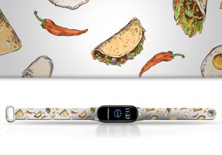 Náhradní náramek Mi band 3/4/5/6/7 Burito Barevná varianta: Bílá, Pro Přístroj: Xiaomi Mi Band 7