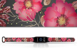 Náhradní náramek Mi band 3/4/5/6/7 Červená louka Pro Přístroj: Xiaomi Mi band 5/6, Barva: Vícebarevná