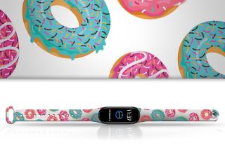 Náhradní náramek Mi band 3/4/5/6/7 Donut Barevná varianta: Bílá, Pro Přístroj: Xiaomi Mi band 3/4