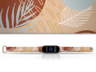 Náhradní náramek Mi band 3/4/5/6/7 Listí Pro Přístroj: Xiaomi Mi Band 7, Barva: Vícebarevná