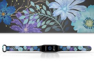 Náhradní náramek Mi band 3/4/5/6/7 Modrá louka Pro Přístroj: Xiaomi Mi band 3/4, Barva: Vícebarevná