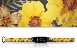 Náhradní náramek Mi band 3/4/5/6/7 Žlutá louka Pro Přístroj: Xiaomi Mi band 5/6/7, Barva: Vícebarevná
