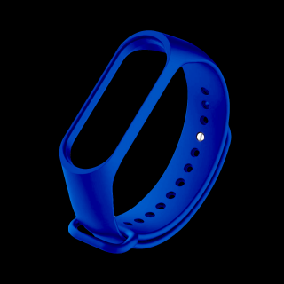 Náhradní náramek Mi band 3/4 Jednobarevný Pro Přístroj: Xiaomi Mi band 3/4, Barva: safírově modrá