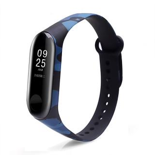 Náhradní náramek Mi Band 5/6/7 Modrá kamufláž