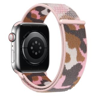 Nylonový řemínek kamufláž pro Apple Watch 38/40/41mm Barevná varianta: Růžová Kamufláž