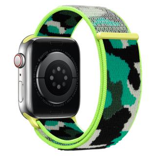 Nylonový řemínek kamufláž pro Apple Watch 38/40/41mm Barevná varianta: Světle-zelená kamufláž