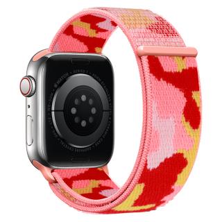 Nylonový řemínek kamufláž pro Apple Watch 42/44/45/49mm Barevná varianta: Červená kamufláž