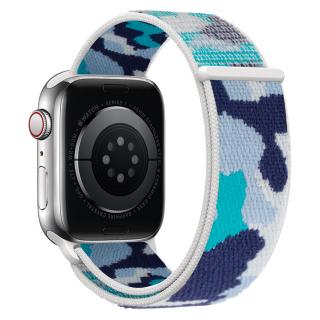Nylonový řemínek kamufláž pro Apple Watch 42/44/45/49mm Barevná varianta: Modrá Kamufláž