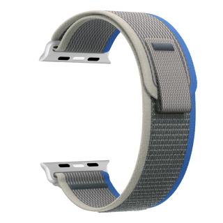 Nylonový řemínek se stahovacím poutkem pro Apple Watch 38/40/41/42(S10)mm Barevná varianta: Modro-šedý