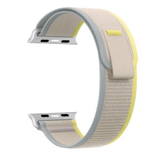 Nylonový řemínek se stahovacím poutkem pro Apple Watch 38/40/41/42(S10)mm Barevná varianta: Žluto-béžový