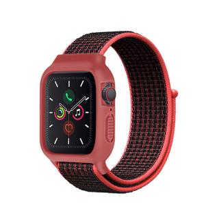 Nylonový set 2v1 pro Apple Watch 42/44/45mm Barevná varianta: Červeno-Černá