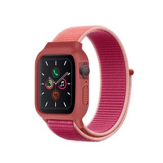 Nylonový set 2v1 pro Apple Watch 42/44/45mm Barevná varianta: Červeno-Růžová