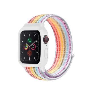 Nylonový set 2v1 pro Apple Watch 42/44/45mm Barevná varianta: Sedm Barev