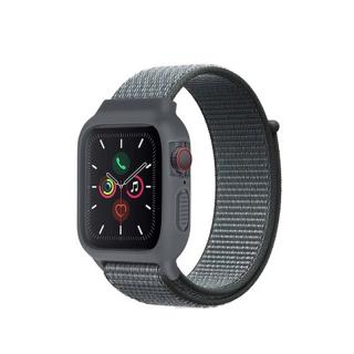Nylonový set 2v1 pro Apple Watch 42/44/45mm Barevná varianta: Šedo-Stříbrná