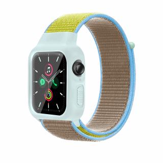 Nylonový set 2v1 pro Apple Watch 42/44/45mm Barevná varianta: Tyrkysovo-Žlutá