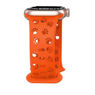 Řemínek s perforovanými pacičkami pro Apple Watch 38/40/41/42(S10)mm Barevná varianta: Oranžový