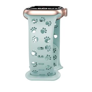Řemínek s perforovanými pacičkami pro Apple Watch 38/40/41/42(S10)mm Barevná varianta: Tlumeně zelený
