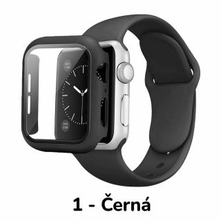 Set 3v1 pro Apple Watch Barevná varianta: 1 - Černá, Velikost: 44mm, Velikost řemínku: S/M (Pro obvod ruky 13-18 cm)