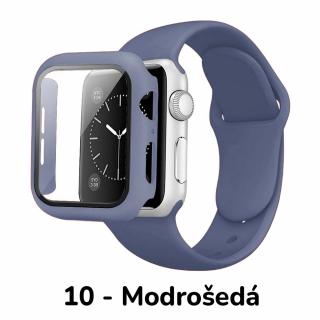 Set 3v1 pro Apple Watch Barevná varianta: 10 - Modrošedá, Velikost: 38mm, Velikost řemínku: M/L (Pro obvod ruky 15-20 cm)