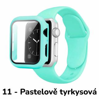 Set 3v1 pro Apple Watch Barevná varianta: 11 - PASTELOVĚ TYRKYSOVÁ, Velikost: 41mm, Velikost řemínku: M/L (Pro obvod ruky 15-20 cm)