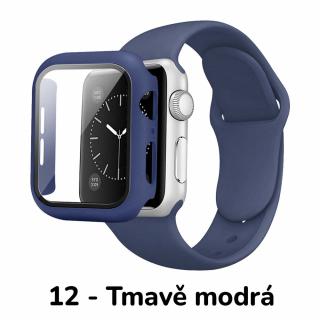 Set 3v1 pro Apple Watch Barevná varianta: 12 - Tmavě Modrá, Velikost: 38mm, Velikost řemínku: M/L (Pro obvod ruky 15-20 cm)