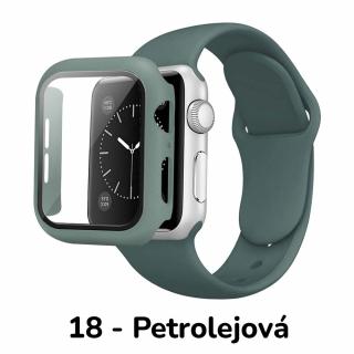 Set 3v1 pro Apple Watch Barevná varianta: 18 - Petrolejová, Velikost: 44mm, Velikost řemínku: M/L (Pro obvod ruky 15-20 cm)