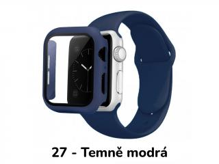 Set 3v1 pro Apple Watch Barevná varianta: 27 - Temně modrá, Velikost: 40mm, Velikost řemínku: S/M (Pro obvod ruky 13-18 cm)