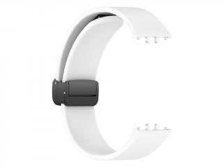 Silikonový řemínek s drážkou a magnetickým zapínáním pro Samsung Galaxy Fit 3 Barva náramku: Bílá