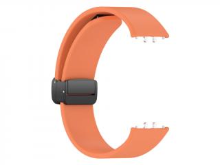 Silikonový řemínek s drážkou a magnetickým zapínáním pro Samsung Galaxy Fit 3 Barva náramku: Oranžová