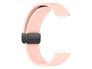 Silikonový řemínek s drážkou a magnetickým zapínáním pro Samsung Galaxy Fit 3 Barva náramku: Růžová