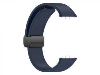 Silikonový řemínek s drážkou a magnetickým zapínáním pro Samsung Galaxy Fit 3 Barva náramku: Tmavě modrá