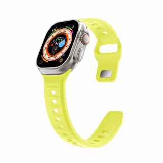 Silikonový vroubkovaný řemínek pro Apple Watch 38/40/41mm Barevná varianta: Limetkově zelený