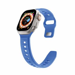 Silikonový vroubkovaný řemínek pro Apple Watch 42/44/45/49mm Barevná varianta: Modrý