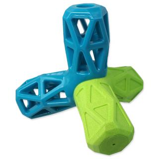 Hračka DOG FANTASY geometrická pískací modro-zelená