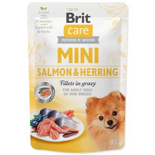 Kapsička BRIT Care Mini Salmon & Herring sterilised fillets in gravy