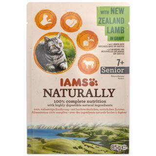 Kapsička IAMS Naturally Senior jehněčí v omáčce