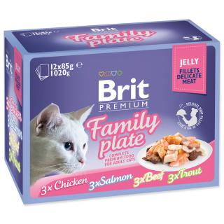 Kapsičky BRIT Premium Cat Delicate Fillets in Jelly Family Plate