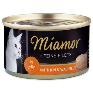 Konzerva MIAMOR Feine Filets tuňák + křepelčí vejce v želé